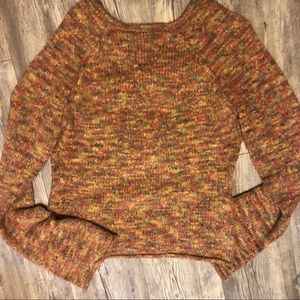 Rubbis fall colored knit sweater size Large